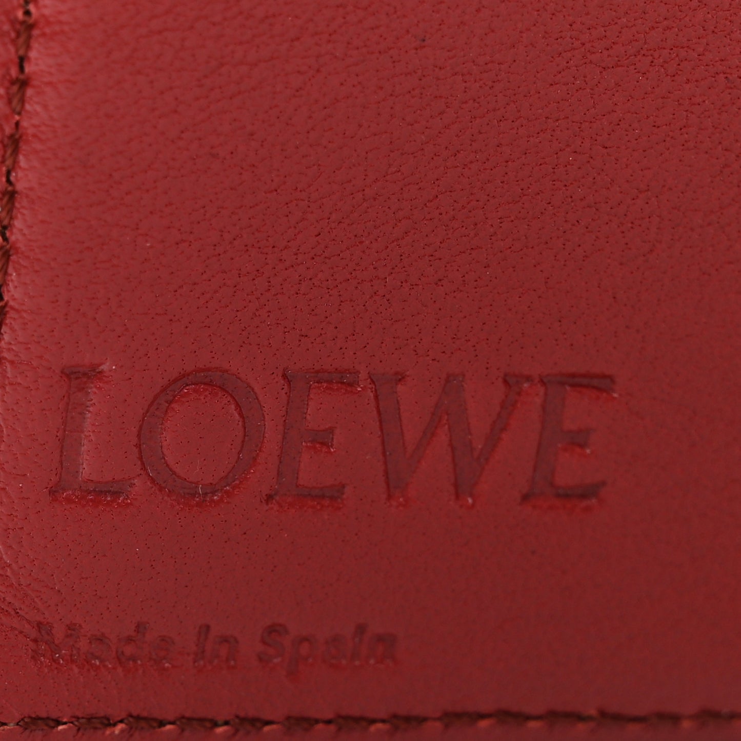 Grained Calfskin Small Vertical Wallet Honey Tan