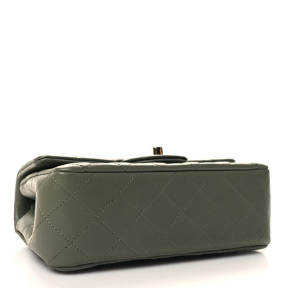 Chanel Lambskin Quilted Mini Rectangular Flap Green 3 of 9