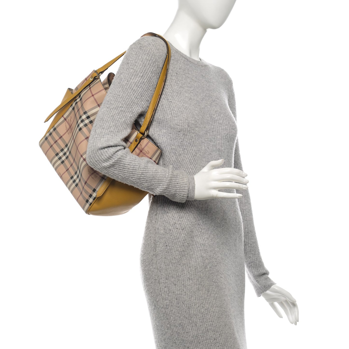Haymarket Check Small Canterbury Tote Gold Freesia
