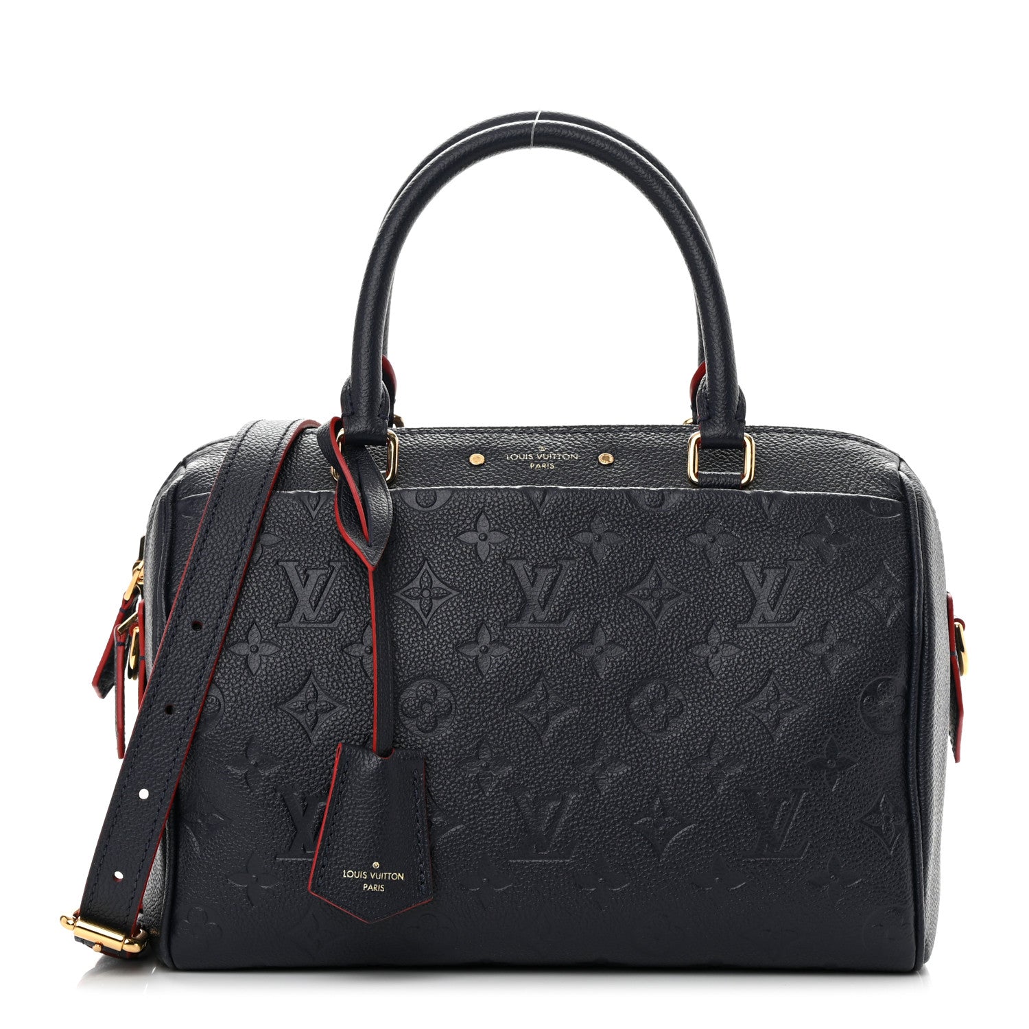 Louis Vuitton Empreinte Speedy Bandouliere 25 NM Marine Rouge 1 of 10