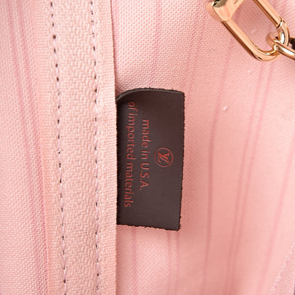 Louis Vuitton Damier Ebene Neo Neverfull MM Rose Ballerine 8 of 12