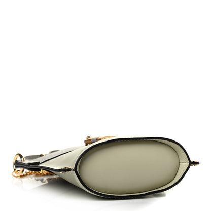 Chloe Shiny Calfskin Goatskin Mini Aby Bi-Color Bucket Light Eucalyptus 3 of 4