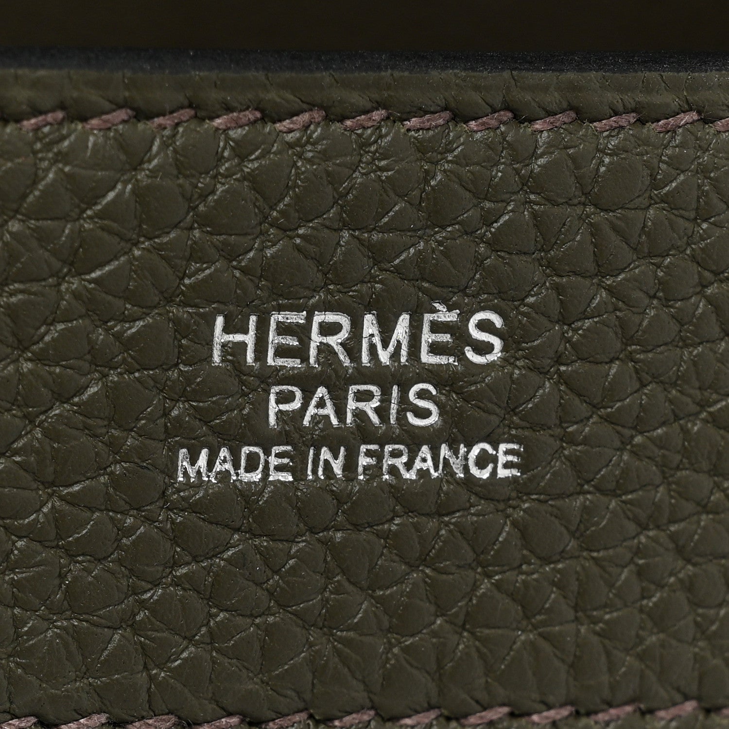 Hermes Togo Mali-Selle PM Messenger Bag Vert De Gris 6 of 9