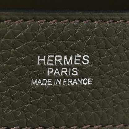 Hermes Togo Mali-Selle PM Messenger Bag Vert De Gris 6 of 9