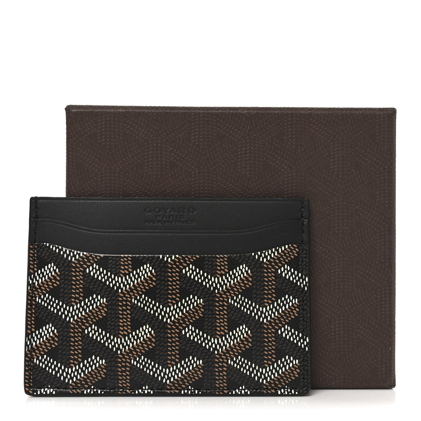 Goyardine Saint Sulpice Card Holder Black