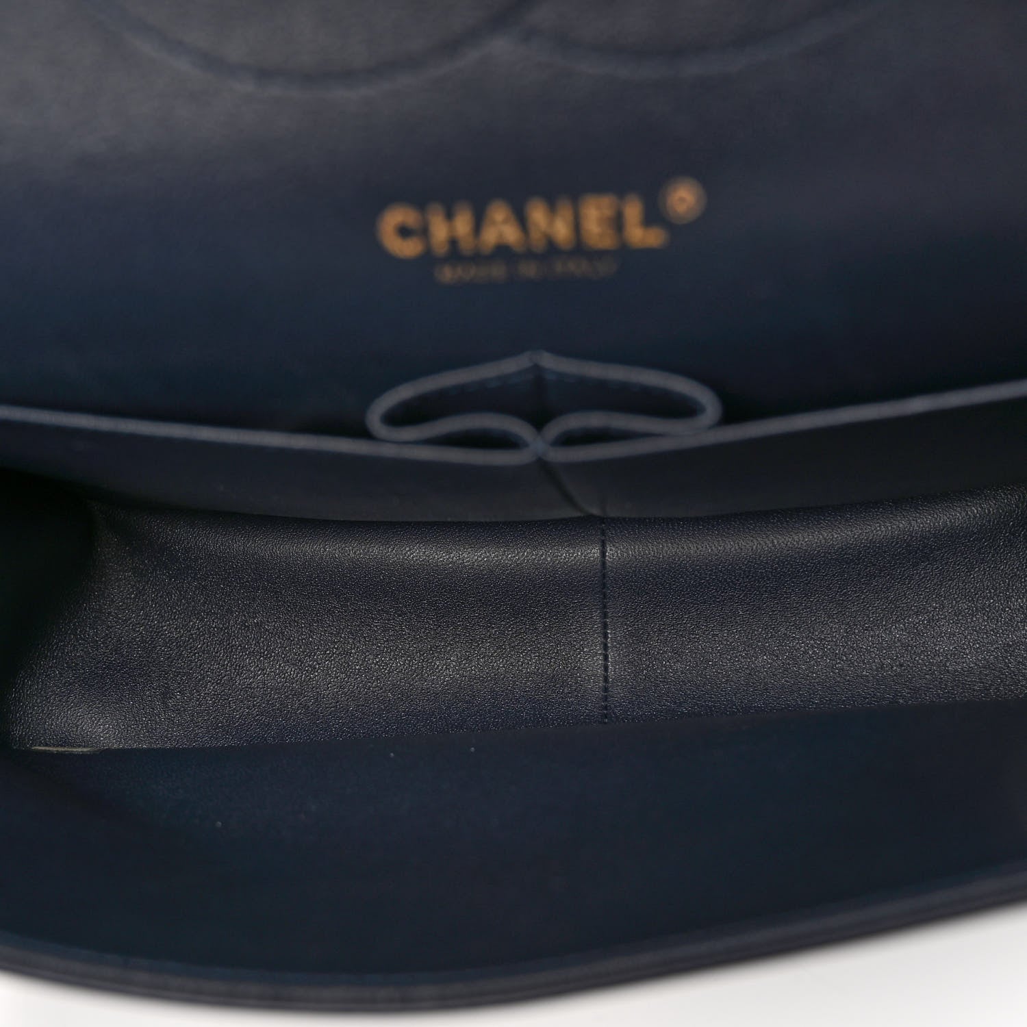 Chanel Lambskin Quilted Jumbo Double Flap Navy Blue 5 of 10