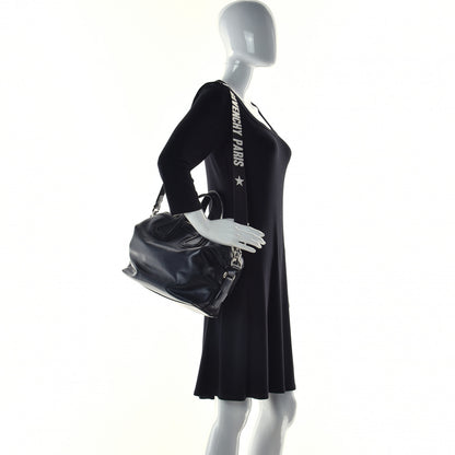 Givenchy Waxed Calfskin Medium Nightingale Logo Strap Black 2 of 10
