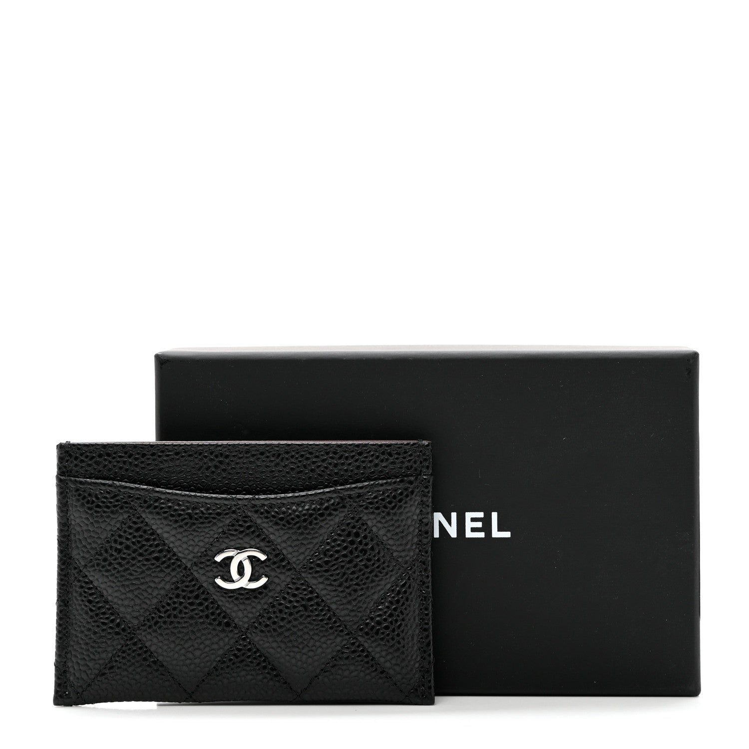 Chanel Caviar Quilted Card Holder Black 9 of 9