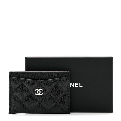 Chanel Caviar Quilted Card Holder Black 9 of 9