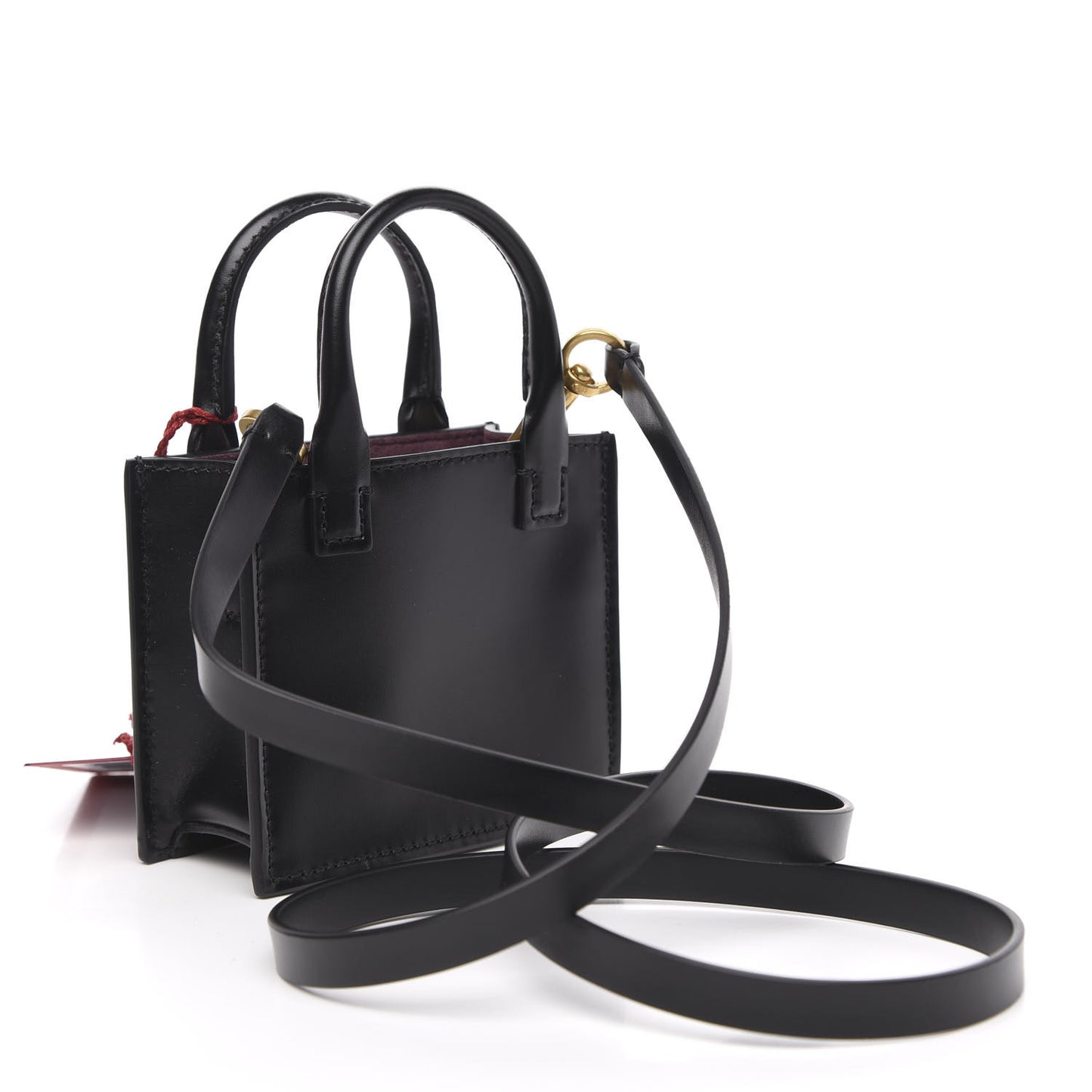 Calfskin VLogo Micro Walk Tote Black