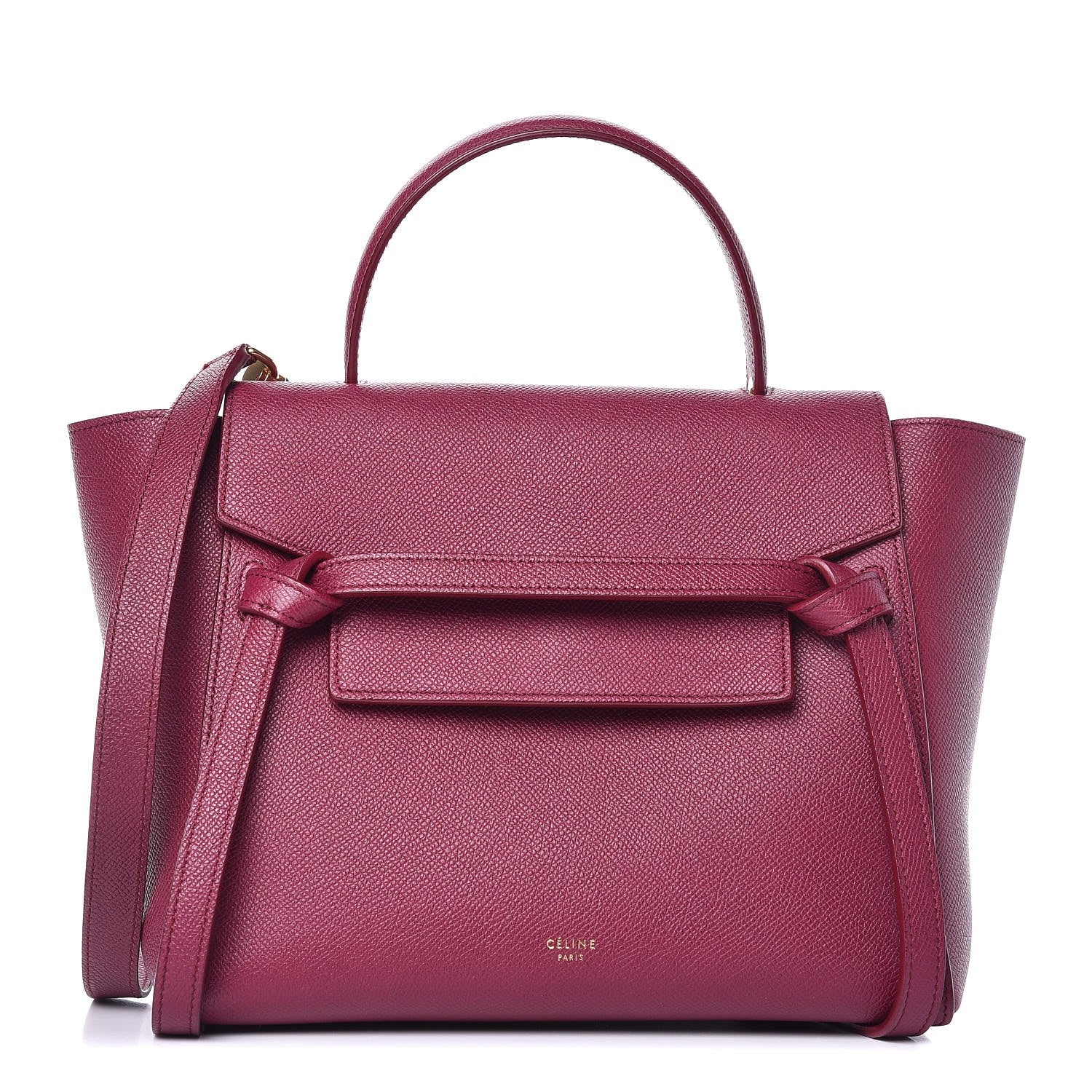 Celine Baby Grained Calfskin Micro Belt Bag Plum 1 of 14