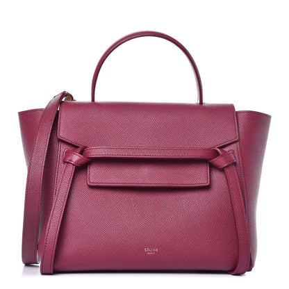 Celine Baby Grained Calfskin Micro Belt Bag Plum 1 of 14