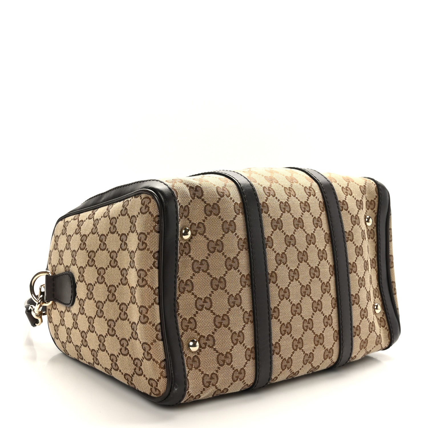 Gucci Monogram Medium Joy Boston Dark Brown 4 of 11