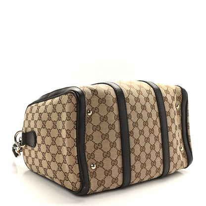 Gucci Monogram Medium Joy Boston Dark Brown 4 of 11