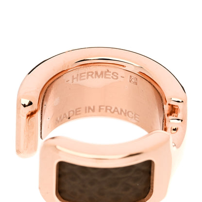 Hermes Epsom Olympe Ear Cuff Etoupe 4 of 5