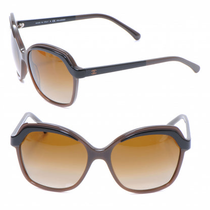 Chanel CC Logo Sunglasses 5228 Black Brown 1 of 5