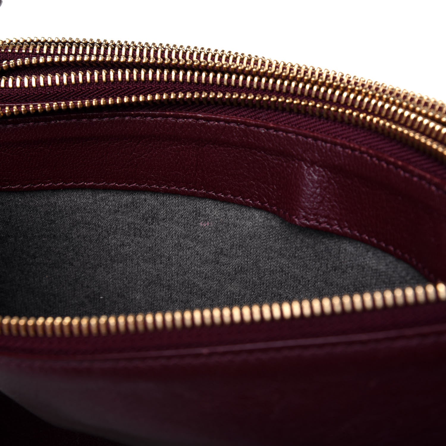 Celine Lambskin Large Trio Crossbody Bag Burgundy 14 of 21