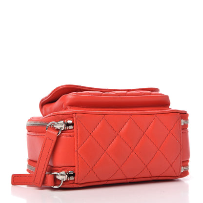 Chanel Lambskin Quilted Small Pocket Box Camera Case Red 4 of 9