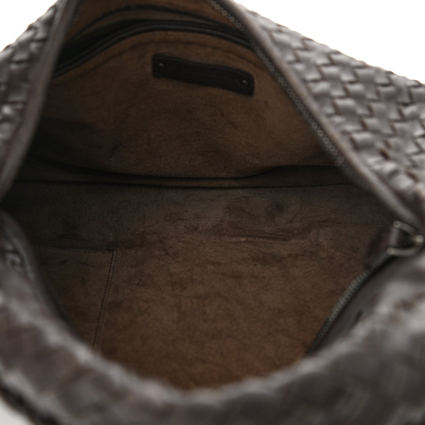 Nappa Intrecciato Large Veneta Hobo Ebano