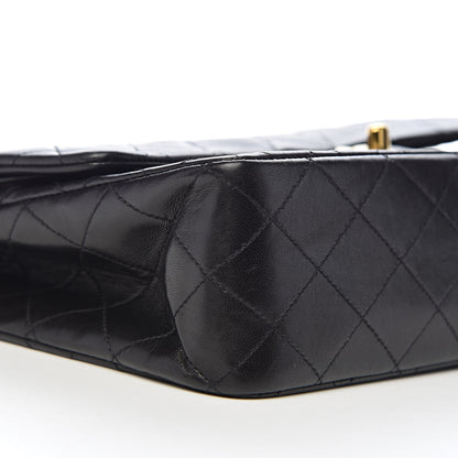 Chanel Lambskin Quilted Medium Double Flap Black 13 of 16