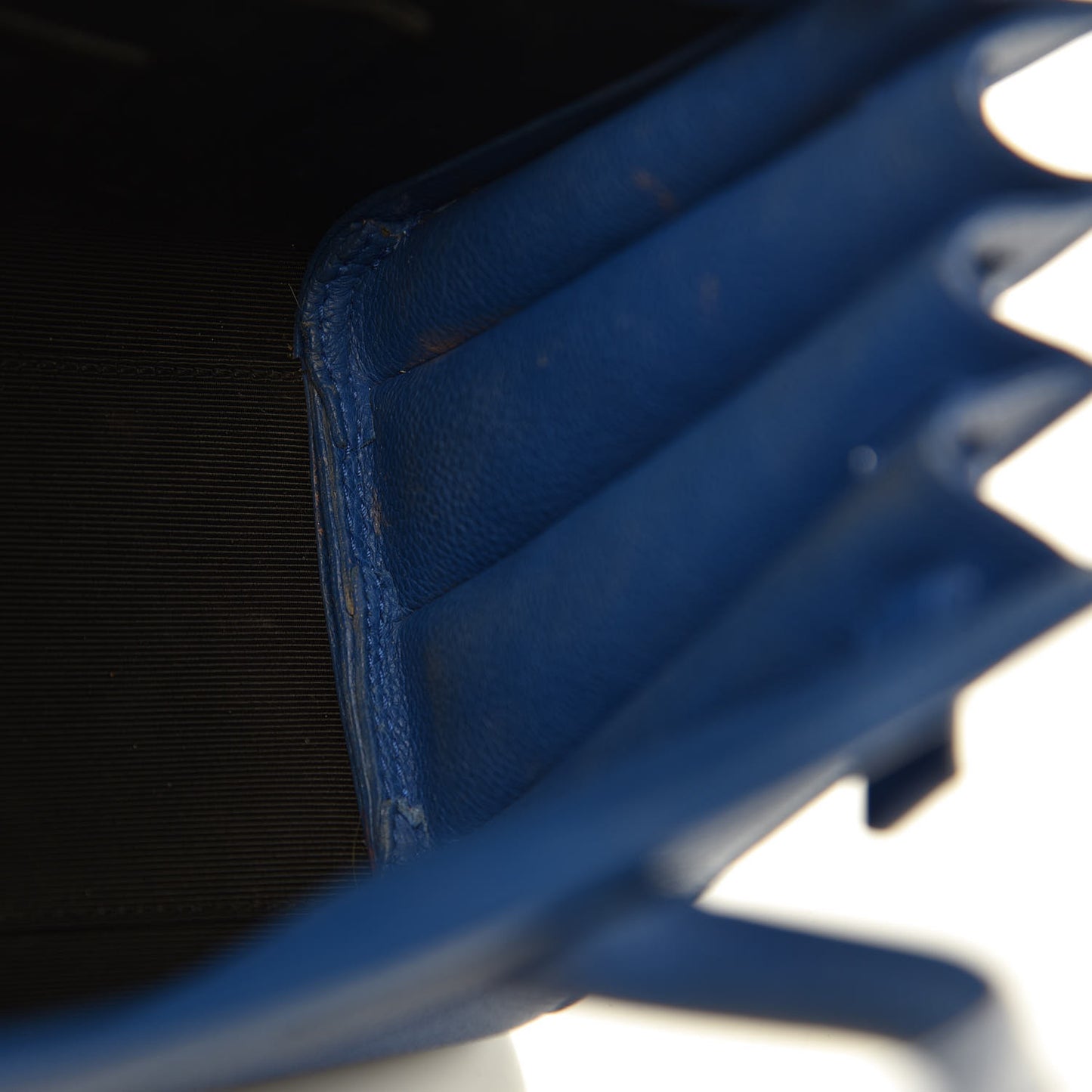 Grained Calfskin Nano Sac De Jour Royal Blue