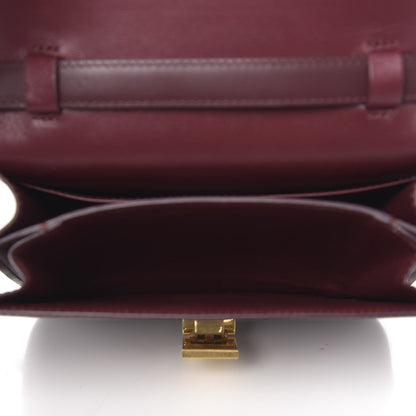 Celine Box Calfskin Teen Classic Box Flap Bag Burgundy 5 of 11
