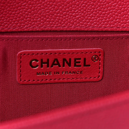 Chanel Caviar Quilted Medium Boy Flap Red 5 of 9