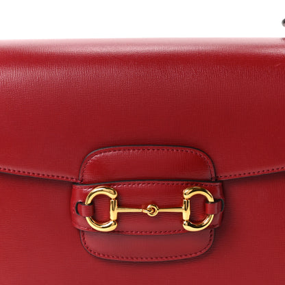 Gucci Arabella Calfskin Horsebit 1955 Shoulder Bag Rosso Ancora 8 of 10