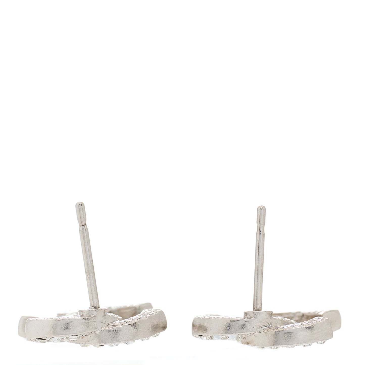 Crystal CC Earrings Silver