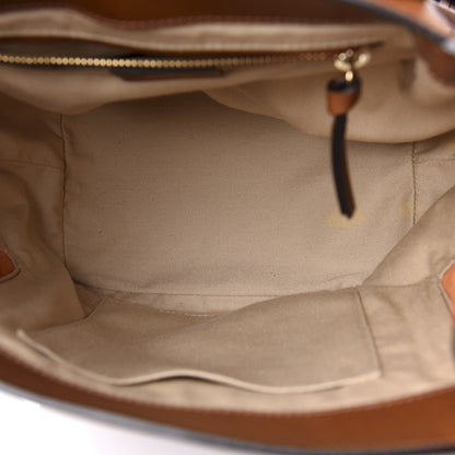 Chloe Suede Calfskin Medium Faye Backpack Tan 4 of 8