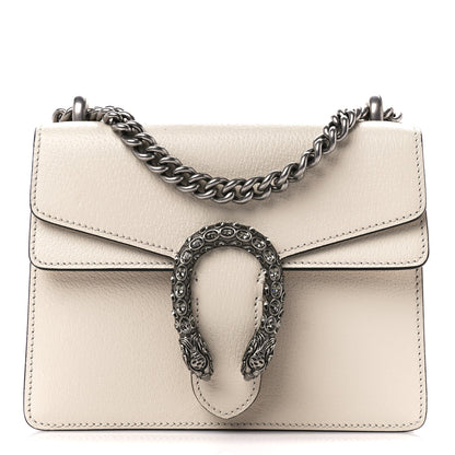 Gucci Dollar Calfskin Crystal Mini Dionysus Shoulder Bag Mystic White Black Diamond 1 of 12