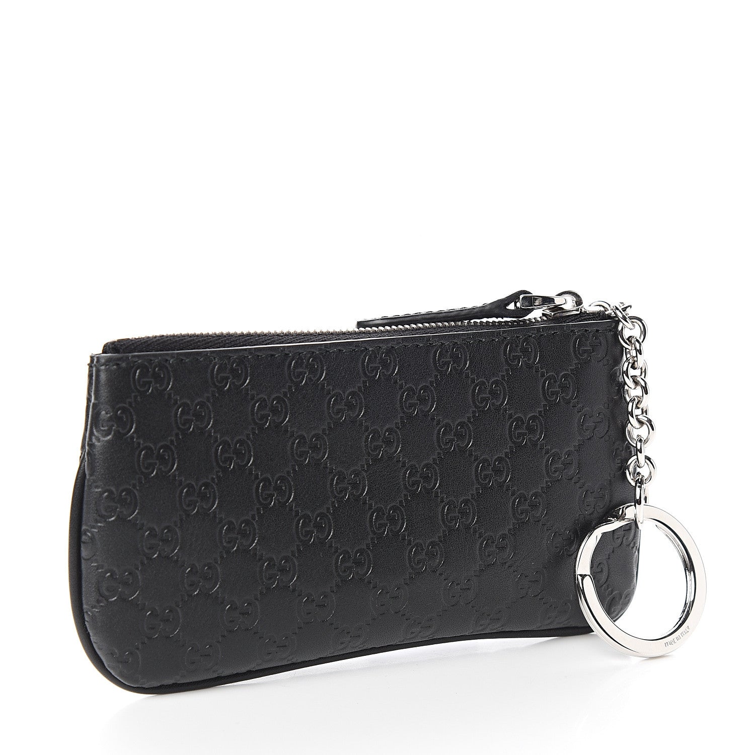 Gucci Microguccissima Key Ring Coin Case Black 2 of 7