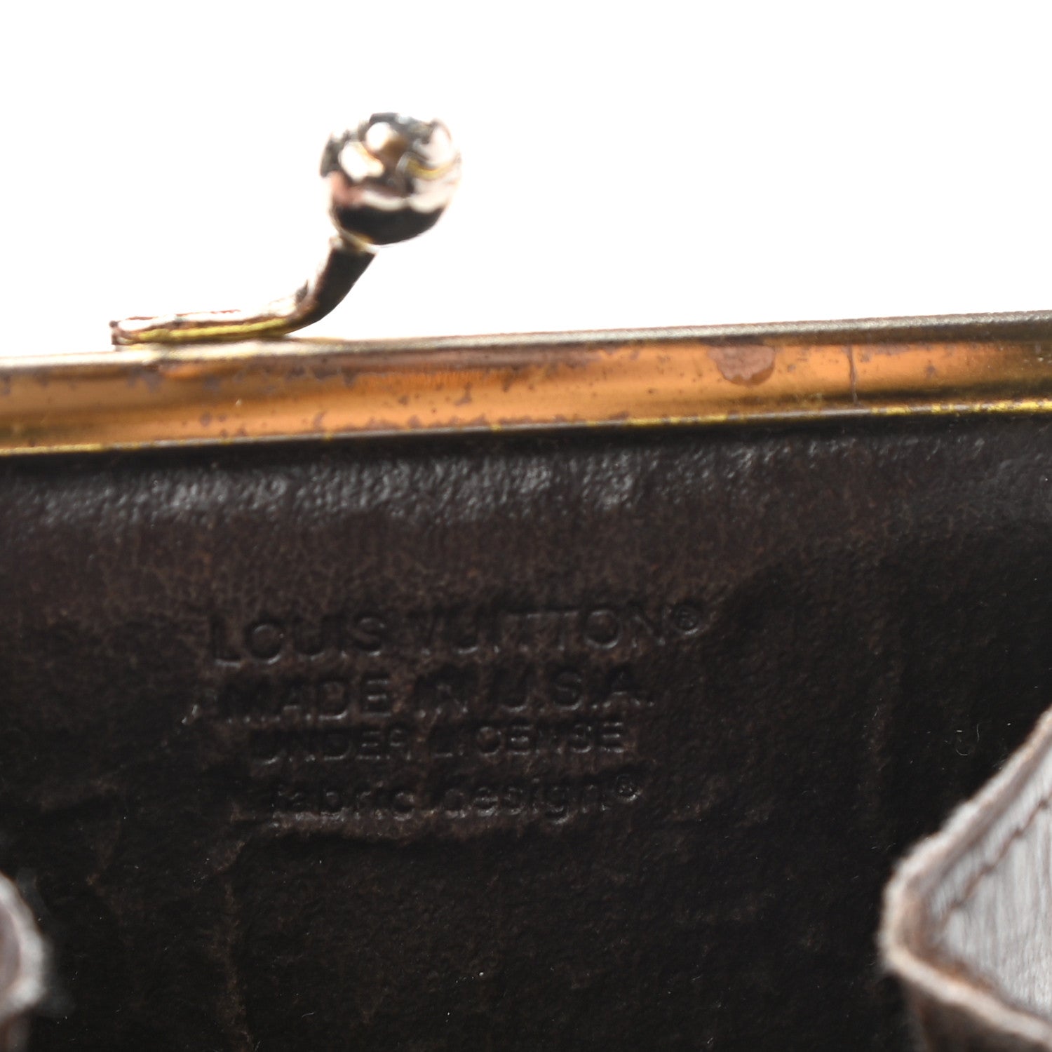 Louis Vuitton Monogram Mini Kiss Lock Coin Purse 6 of 6