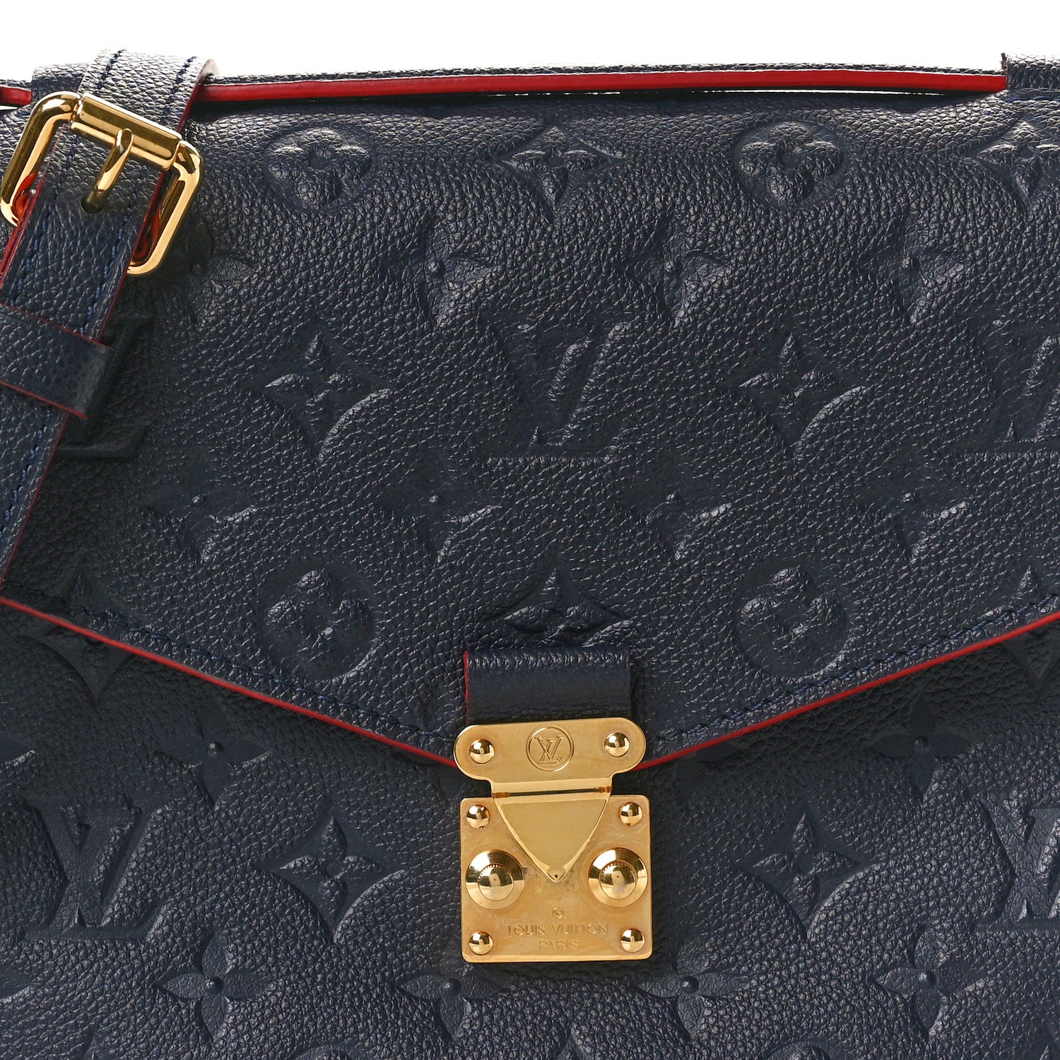 Louis Vuitton Empreinte Pochette Metis Marine Rouge 7 of 9