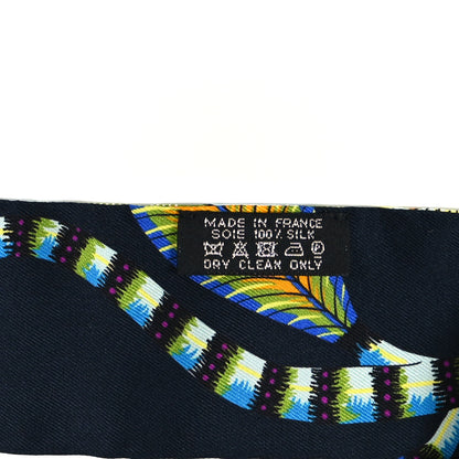 Hermes Silk The Savana Dance Twilly Black Vert Multicolor 3 of 4