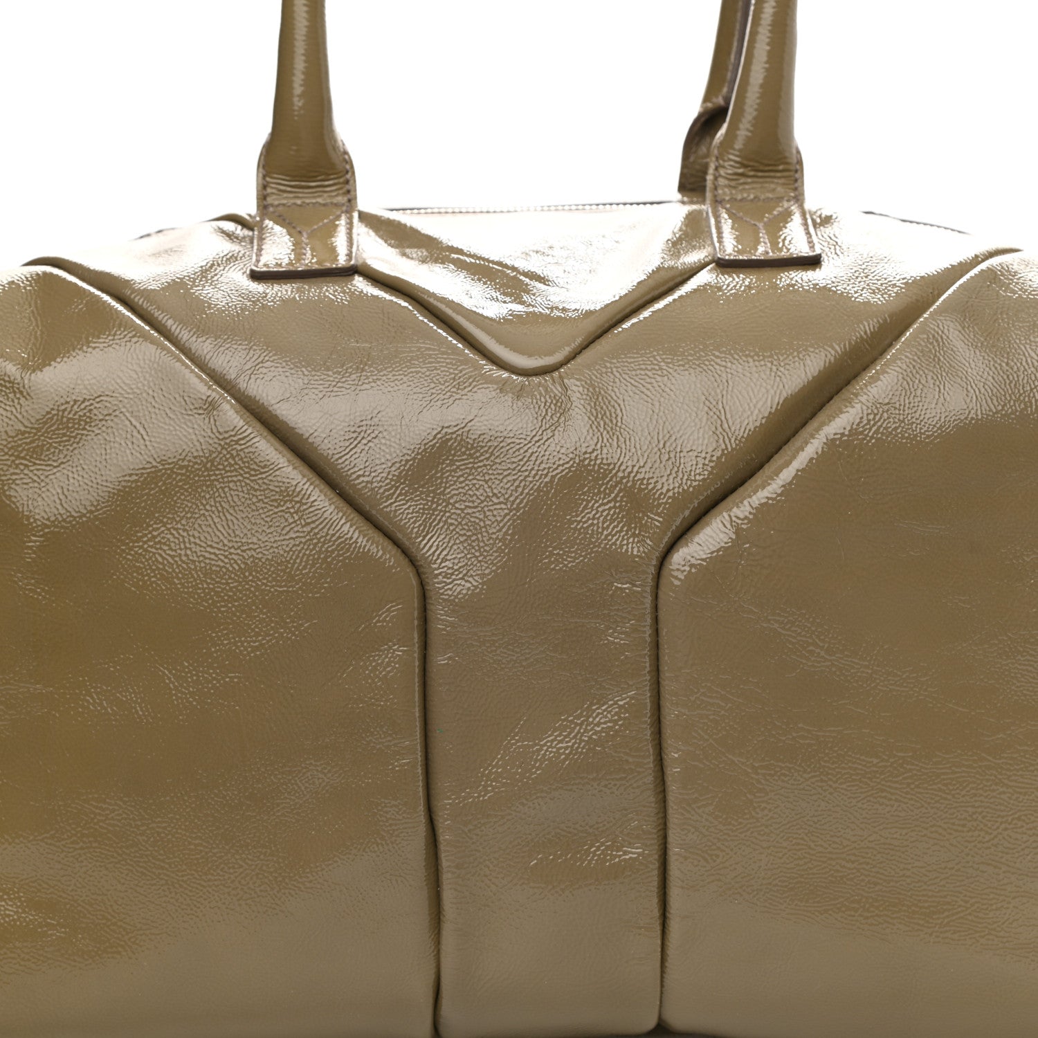 Saint Laurent Textured Patent Medium Easy Sac Taupe 8 of 9