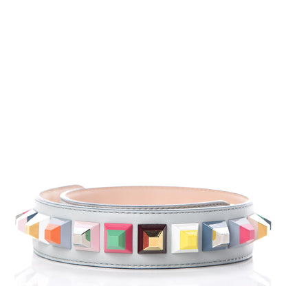 Fendi Vitello Dolce Plexiglass Bi-Color Studded Strap You Grigio Perla Plaster Multicolor 2 of 6
