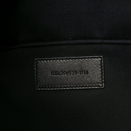 Saint Laurent Calfskin Sweet Dreams Shark Zipped Pouch Black 7 of 10
