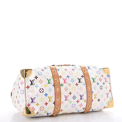 Louis Vuitton Monogram Multicolor Keepall 45 White 4 of 23