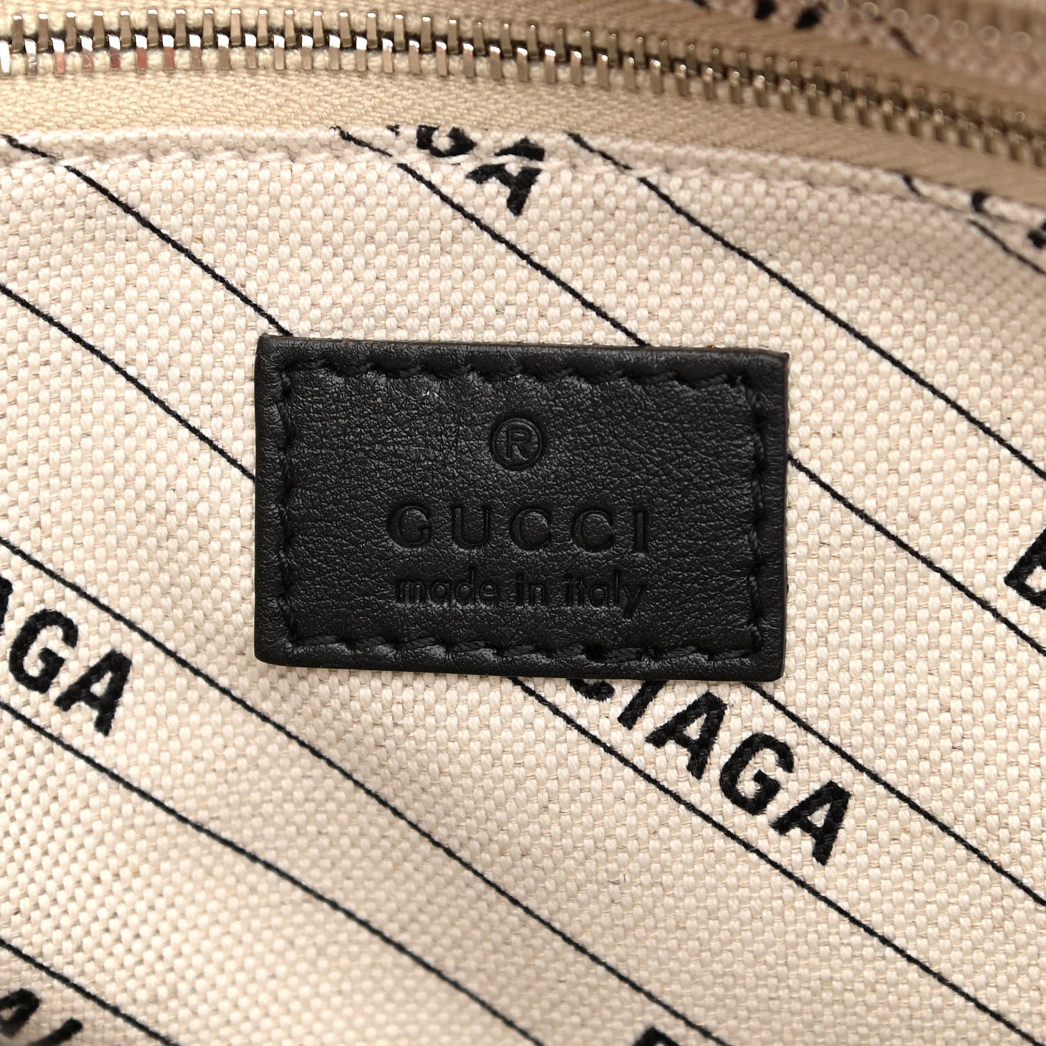 Balenciaga X GUCCI GG Supreme Monogram Neo Classic Silver Hardware City Beige Ebony 6 of 10