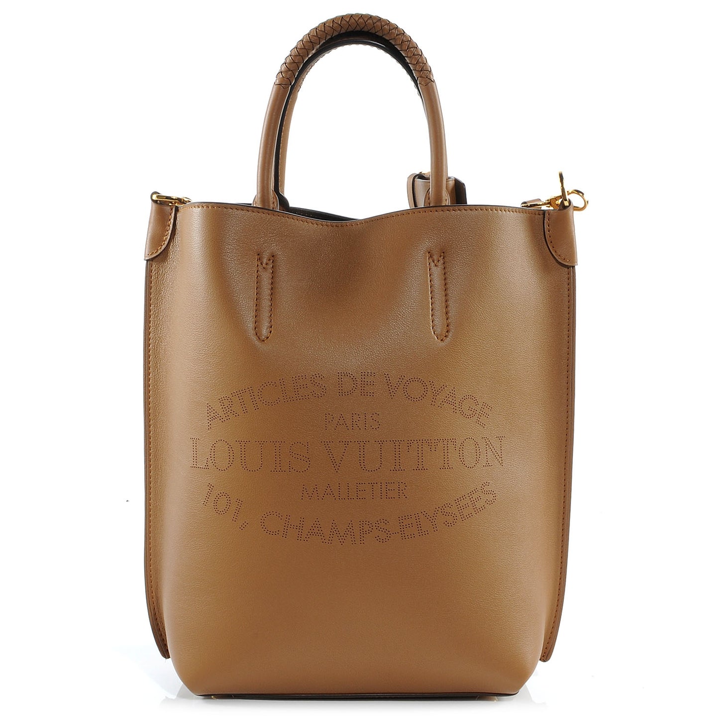 Veau Soie Calfskin Flore Tote Hazelnut