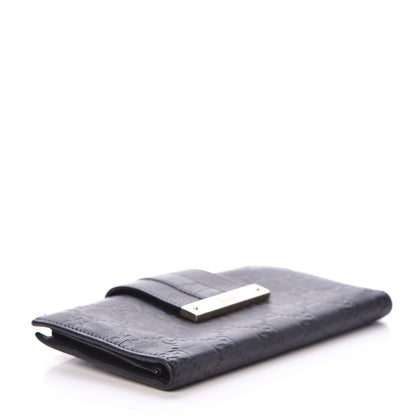 Gucci Guccissima Ladies Web Long Wallet Black 4 of 8