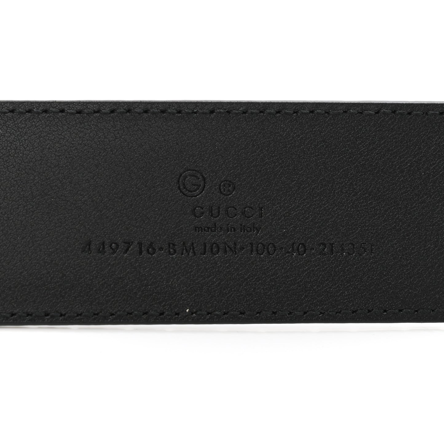 Soft Microguccissima 40mm Belt 100 40 Black