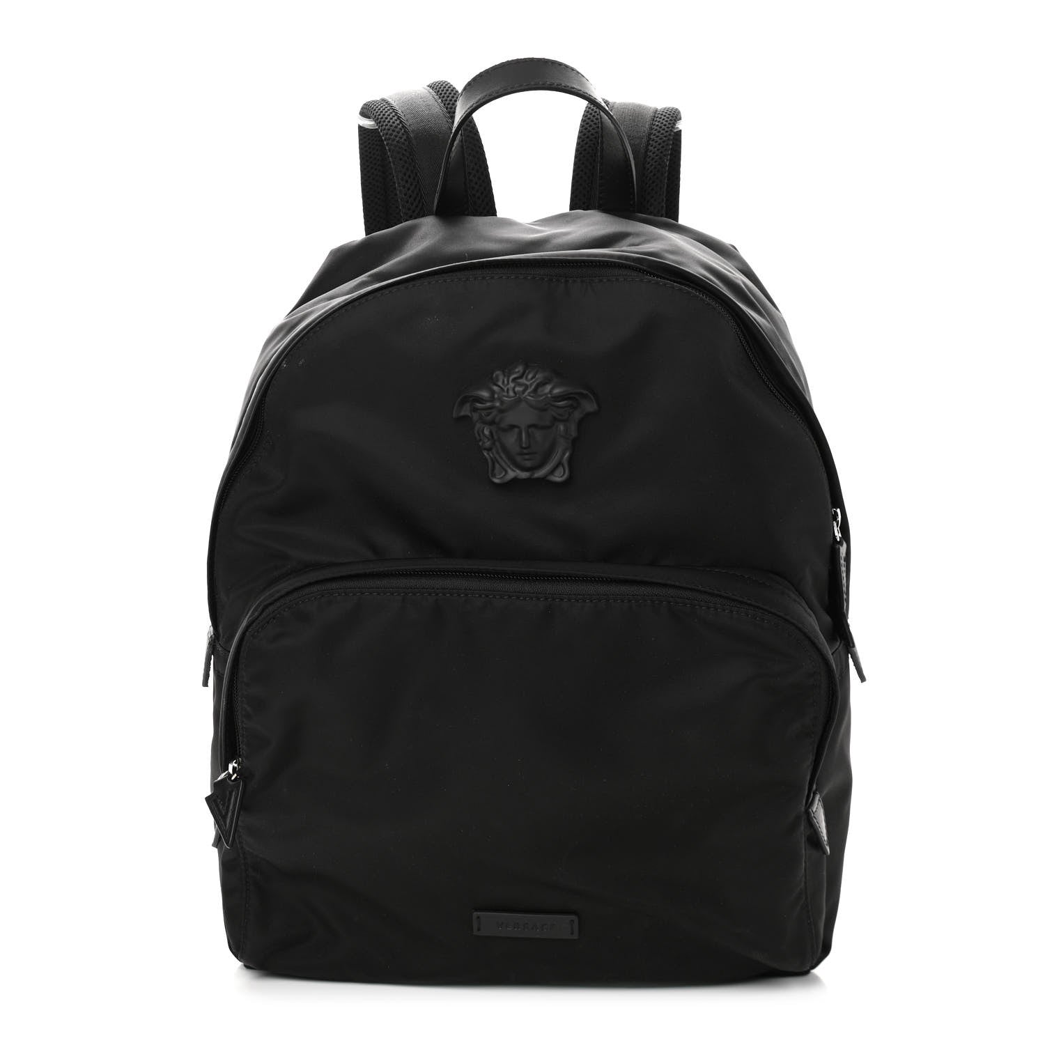 Versace Nylon La Medusa Backpack Black 1 of 12