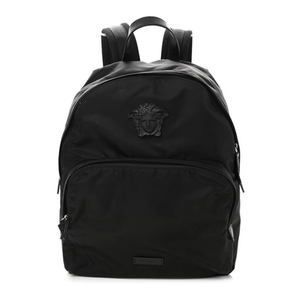 Versace Nylon La Medusa Backpack Black 1 of 12
