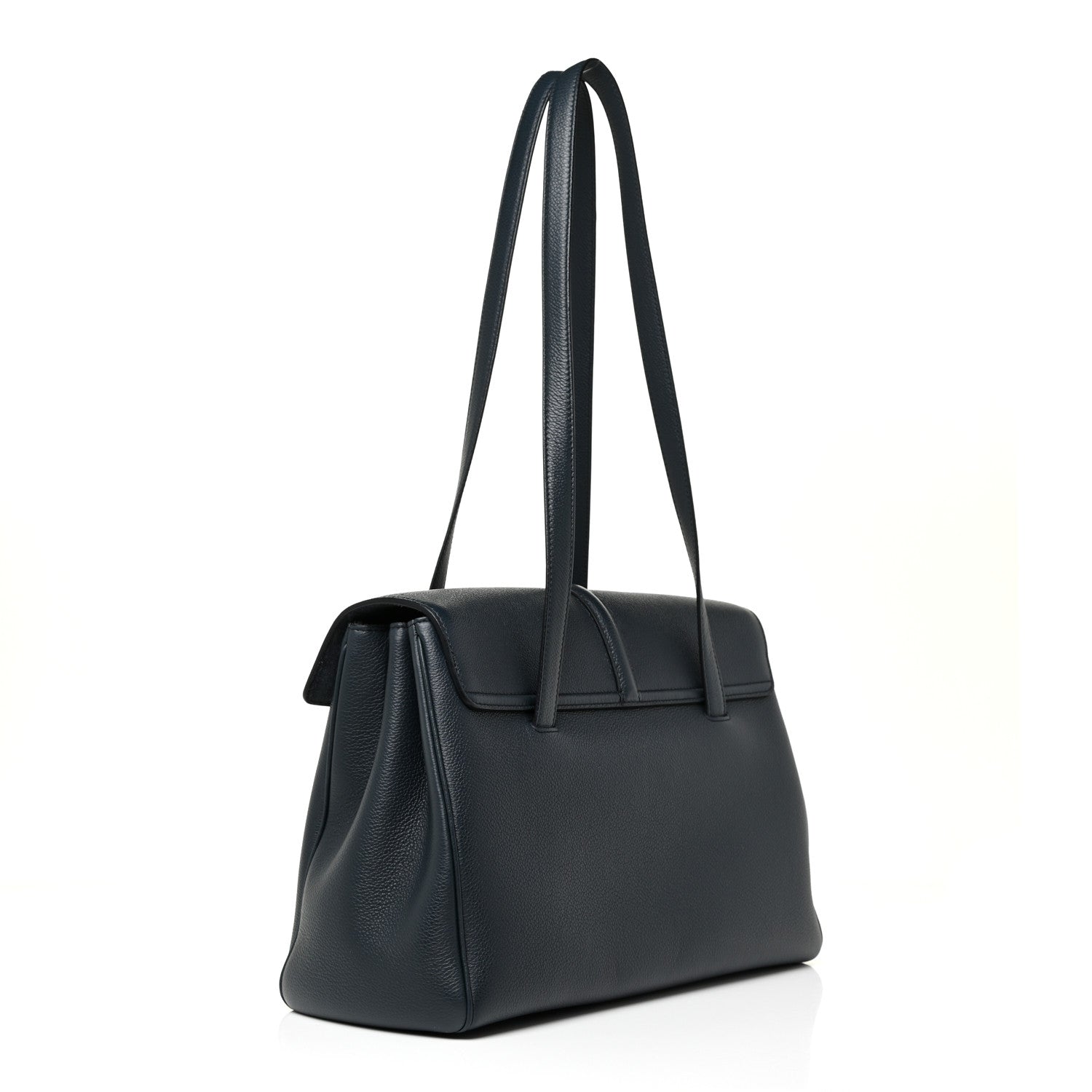Celine Supple Grained Calfskin Medium Soft 16 Bag Navy Blue 2 of 8
