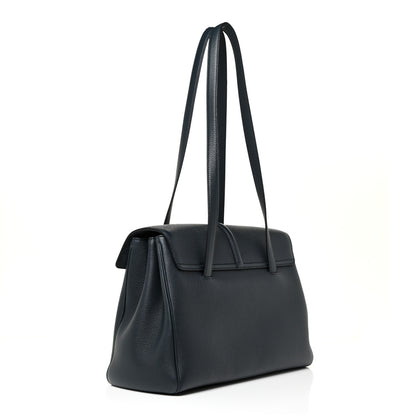 Celine Supple Grained Calfskin Medium Soft 16 Bag Navy Blue 2 of 8