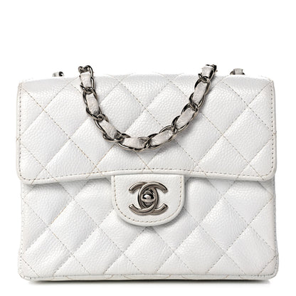 Chanel Caviar Quilted Mini Square Flap White 1 of 13
