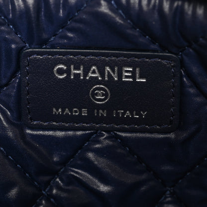 Chanel Caviar Quilted Cosmetic Case Navy 6 of 10