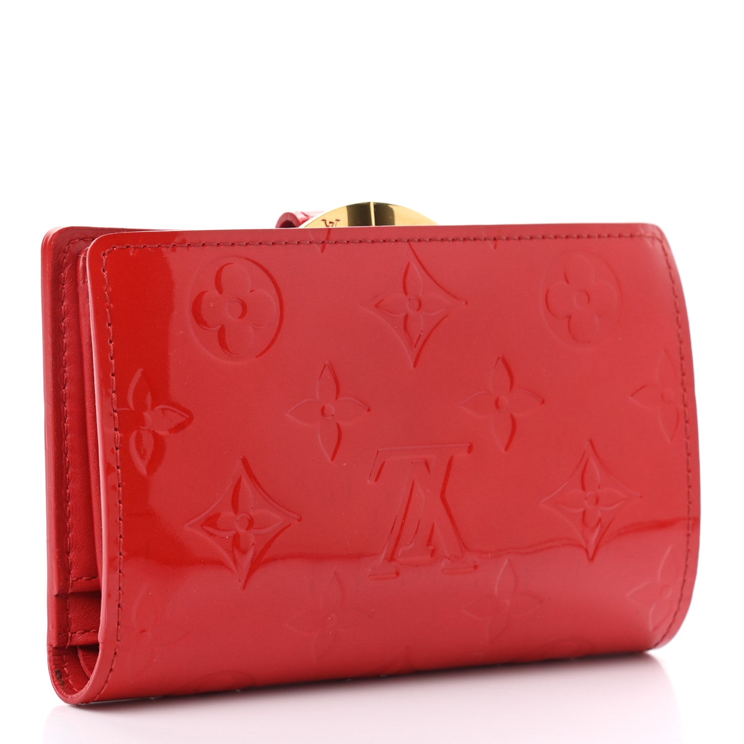 Louis Vuitton Vernis French Purse Wallet Red 3 of 7